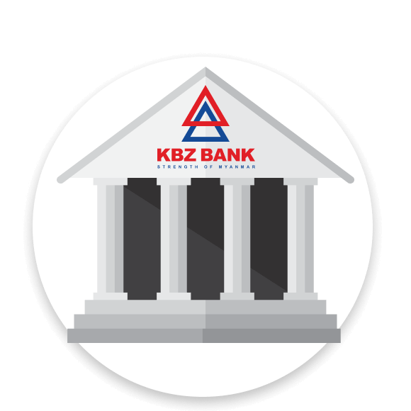 โอนเงินไปพม่า ขั้นตอนที่ 1/3
                                                            สามารถสมัครบริการฯ ได้ที่สาขา Kanbawza Bank หรือตัวแทนธนาคาร ได้แก่ KBZPay Agent, KBZPay Center